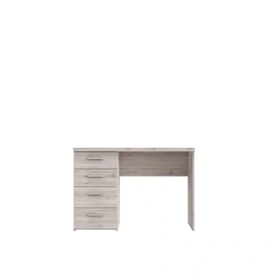 Abbildung von FORTE Net 106 Schreibtisch mit 4 Schubladen, Holzwerkstoff, Sandeiche Dekor, B x H T: 110 76.5 60 cm