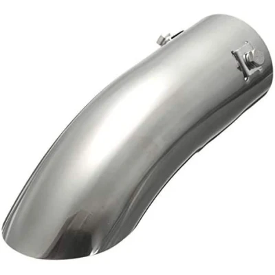 Abbildung von C FUNN Chrome 60Mm Auto Curved Endrohr Auspuff Stoßstange Trim Stahl
