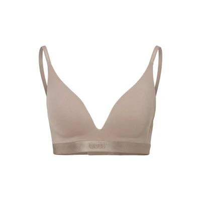 Abbildung von BOSS Triangle Padded BRA Triangel BH, Damen, Größe: XS, Light beige