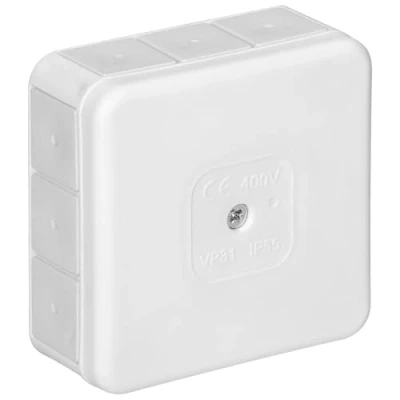 Abbildung von Miratic Abzweigdose Wasserdicht IP55 Verteilerdose Außen mit 12 Gummidrüsen Aufputz Robuste und Sichere Elektroinstallation für Außenbereiche (Weiß)