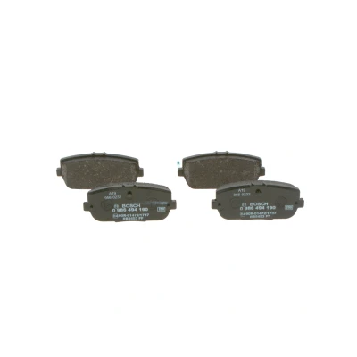 Abbildung von BOSCH 0 986 494 190 Bremsbelagsatz Low Metallic mit akustischer Verschleißwarnung Anti Quietsch Blech MAZDA: MX 5 IV, 3