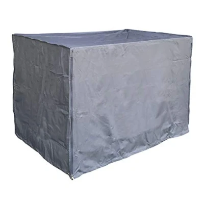 Abbildung von QUICK STAR Gitterbox Abdeckung 125x85x87cm Grau Schutzhülle Abdeckplane
