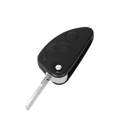 Abbildung von Autoschlüssel Ersatz Fernbedienung Schlüssel Für Cle Alfa Romeo 147 156 166 GT JTD TS Brera Mito Schlüsselanhänger Flip mit 3 Tasten Klinge Phonillico®