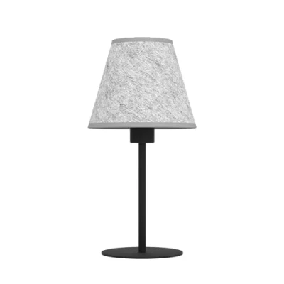 Abbildung von Eglo 43986 Tischleuchte ALSAGER Stahl schwarz, Filz grau E27 1X40W H:39.5cm Ø20cm mit Kabelschalter
