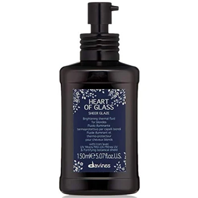Abbildung von Davines Heart of Glass Sheer Glaze für blonde Pflege, Leave On Thermal Styling Support, Add Shine And Hheat Protect, 150 ml