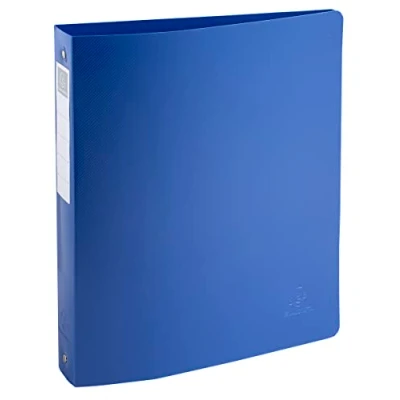 Abbildung von Exacompta 51140E 12er Pack Ringbücher BeeBlue Recycling Kunststoff 4 O Ring Mechanik DIN A4 Füllhöhe 30 mm Rücken 40 farbig sortiert Ringhefter Hefter ideal für Büro und Schule