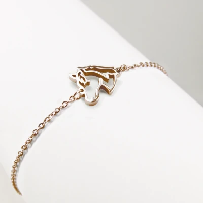 Abbildung von Ponytail&amp;Co Armband Pferd Roségold 13+5cm