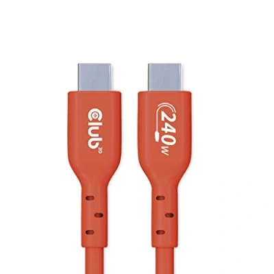 Abbildung von Club3D CAC 1511 USB2 Typ C Bi Direktionales USB IF zertifiziertes Kabel 480Mb, PD 240W(48V/5A) EPR St./St. 1m