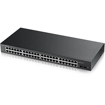 Abbildung von Zyxel 48 Port Gigabit Switch Smart Managed Rackmontage mit 2 SFP Ports VLAN, IGMP, QoS [GS1900 48]