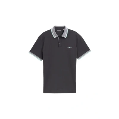 Abbildung von TOM Tailor MIT Stretch Poloshirt, Herren, Größe: Small, Tarmac grey