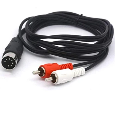 Abbildung von OpenII MIDI auf Cinch Kabel, 7 poliger DIN Stecker 2 RCA Stecker, Audio Anschlusskabel für Bang Olufsen (1,5 m)