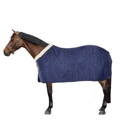 Abbildung von EQUITHÈME Stalldecke Teddy Gefüttert Navy 150/198