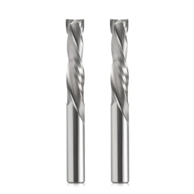 Abbildung von EU_HOZLY Spiralfräser Up&amp;Down Compression Bit 8mm Schnittdurchmesser, Schaft, 35 mm Schnittlänge CNC Schaftfräser für Holzschnitzerei, Gravur, 2St