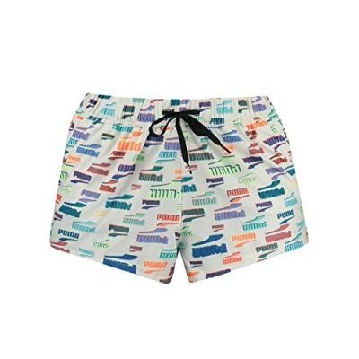 Abbildung von PUMA Damen High Waist Board Shorts, White Combo, M EU