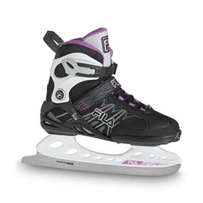 Abbildung von FILA SKATESFILA Damen Primo Ice Lady Freizeitschlittschuh Eishockey Eislaufen Edelstahlkufe Starker H, schwarz/weiß/magenta, 41 EU