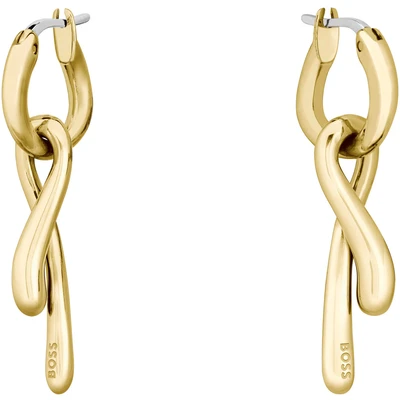 Abbildung von BOSS Gloss Ohrringe goldcoloured, Damen, Größe: One Size, Gold coloured