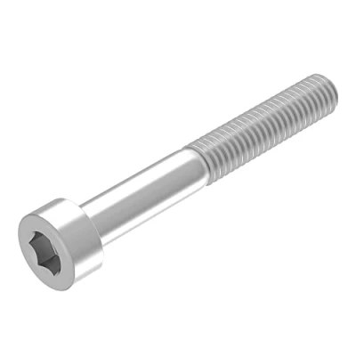 Abbildung von SECCARO Zylinderschraube M6 x 45 mm, Edelstahl V2A VA A2, DIN 912 / ISO 4762, Innensechskant, Teilgewinde, 20 Stück