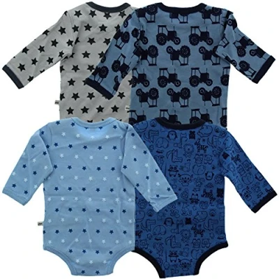 Abbildung von Pippi made with love 4PACK Unisex Body für Kinder, Größe: 80, Blue