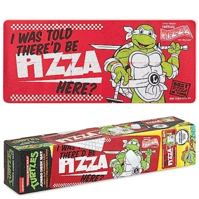 Abbildung von Teenage Mutant Ninja Turtles Schreibtischunterlage 70 x 30 cm Schreibtisch Zubehör Kinder und Erwachsene Bürobedarf PC Laptop Unterlage Matte Gaming Desk Mat Büro Deko