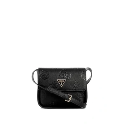 Abbildung von Guess Keandra Crossbody FLAP Umhängetasche, Damen, Größe: One Size, Black