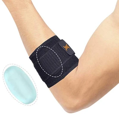 Abbildung von Thx4COPPER Unterarm Bandage Verstellbar Kompressions Stabilorthese, Ellenbogen Bandagen mit Pad, für Werferellenbogen, Tennis und Golfer, Schmerzlinderung Muskel, Ellenbogenstütze
