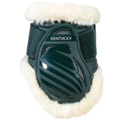 Abbildung von Kentucky Streichkappen Young Horse Vegan Sheepskin Dunkel grün XS