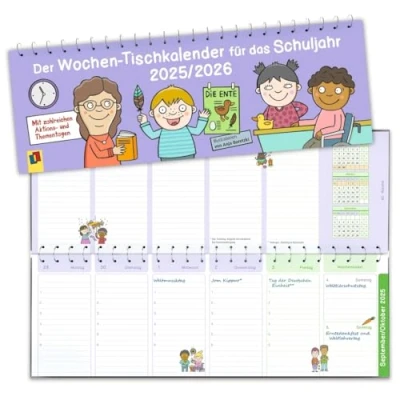 Abbildung von Der Wochen Tischkalender für das Schuljahr 2025/2026: Mit zahlreichen Aktions und Thementagen