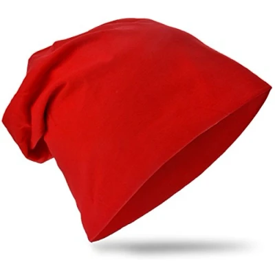 Abbildung von Miobo Kinder Slouch Beanie Mütze,Baumwolle,Unifarbe Rot 43