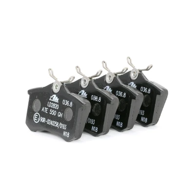 Abbildung von ATE Ceramic 13.0470 2820.2 Bremsbelagsatz exkl. Verschleißwarnkontakt mit Bremssattelschrauben VOLKSWAGEN: Polo V Hatchback, Passat B5 GP Estate, Eos