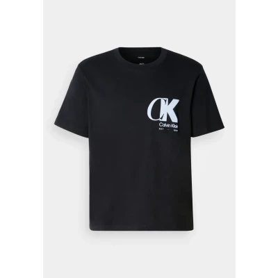 Abbildung von Calvin Klein T Shirt »SS 20S EU CK OVERLAP GRAPHIC TEE«, Mit Rundhalsausschnitt, regular fit