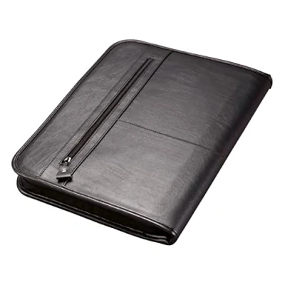 Abbildung von Alassio 30014 Ringbuchmappe Limone, DIN A4, aus Leder, schwarz, ca. 36 x 28,5 4 cm