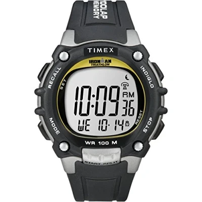 Abbildung von Timex Ironman Men&#039;s Classic 44mm Digital Black Resin Strap Watch T5E231