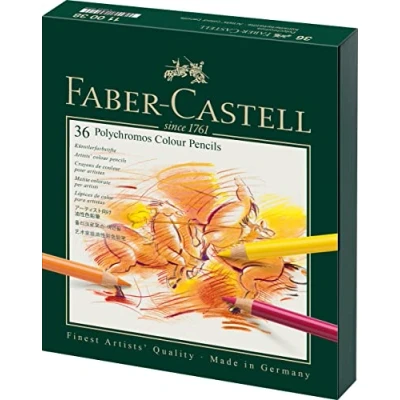 Abbildung von FABER CASTELL 110038 Farbstift POLYCHROMOS, 36er Atelierbox