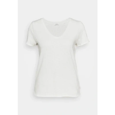 Abbildung von Marc O&#039;Polo Denim Short Sleeve V NECK Tshirt basic, Damen, Größe: XS, Scandinavian white