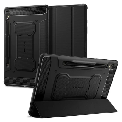 Abbildung von Rugged Armor Pro Klapphülle für das Samsung Galaxy Tab S9 Schwarz