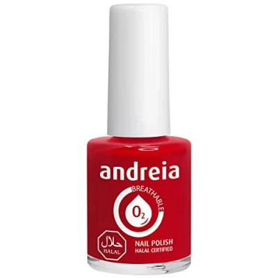 Abbildung von Andreia Nagellack Halal Atmungsaktiv Luft Wasser Durchlässig Ungiftig Farbintensiv Naturkosmetik Farbe B6 Rot Schattierungen von Rosa 10.5 ml