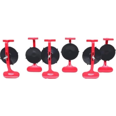 Abbildung von KS Tools 140.1020 Zierleisten Montagesauger Satz, 6 tlg., Ø 85mm
