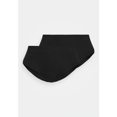 Abbildung von Schiesser 2PACK MIDI SLIP Organic Cotton 95/5 Slip, Damen, Größe: 36, Black