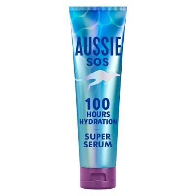 Abbildung von Aussie SOS Super Serum All In One Leave Pflege 160ml 100 Stunden Feuchtigkeit Für Trockenes, Strapaziertes Haar, spendet Feuchtigkei und Glanz, Entwirrt, hilft, Spliss Zu Verhindern