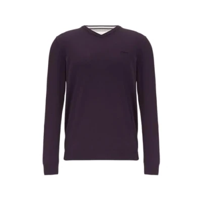 Abbildung von s.Oliver MIT Logostickerei Strickpullover, Herren, Größe: XXL, Aubergine