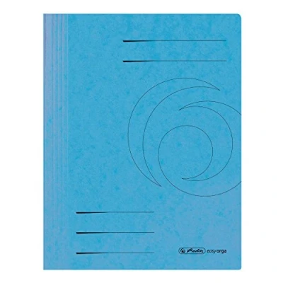 Abbildung von herlitz 11199106 Schnellhefter Quality, A4, hellblau, kaufmännische und Behördenheftung, 25 Stück