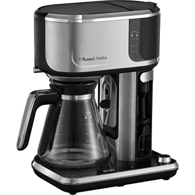 Abbildung von Russell Hobbs Kaffeemaschine [Barista: Brühstärkeneinstellung, Cold Brew Funktion, Milchaufschäumer] Attentiv Digitale Touch Bedienfläche (programmierbarer Timer) Filterkaffeemaschine 26230 56