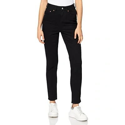 Abbildung von JJXX Berlin Jeans Straight Leg, Damen, Größe: 26x30, Black denim