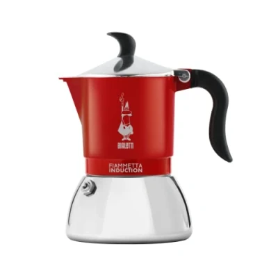 Abbildung von Bialetti Kaffeemaschine, Aluminium, Steel, Rot, 4 Tassen
