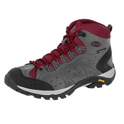 Abbildung von Brütting Mount Bona High Unisex Erwachsene Trekking &amp; Wanderstiefel, Grau/ Bordeaux, 40 EU