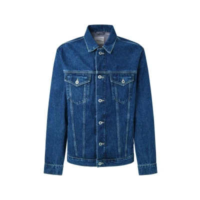 Abbildung von Pepe Jeans Regular Jeansjacke, Herren, Größe: Large, Medium rigid stone wash