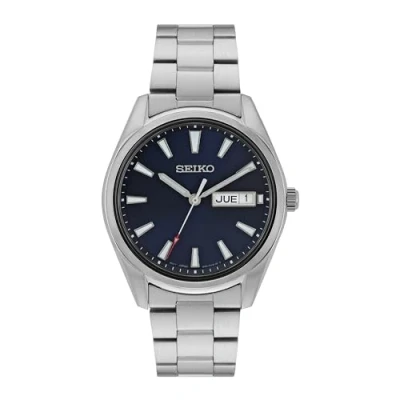 Abbildung von Seiko Damen Uhr Quarz Edelstahl mit Edelstahlband SUR353P1, Blau