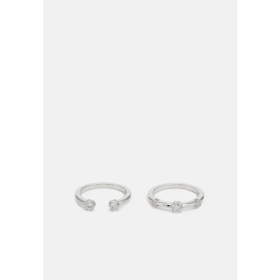 Abbildung von Swarovski Constella Cocktail 2PACK Ring silvercoloured, Damen, Größe: 52, Silver coloured