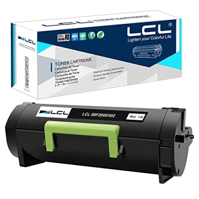Abbildung von LCL Kompatibel Tonerkartusche 50F2000 50F000G 500G 502 (1 Schwarz) Ersatz für Lexmark MS310 MS310d MS310dn MS312 MS312DN MS410 MS410d MS410dn MS415 MS415DN MS510 MS510dn MS610 MS610DN MS610DTN MS610DE