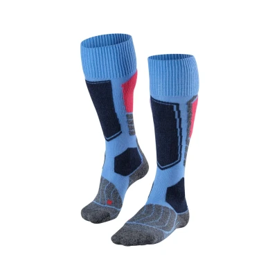 Abbildung von Falke SK1 Skiing Functional Yarnwoolsilkmix Kniestrümpfe, Damen, Größe: 37/38, Blue note (6545)